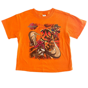 Vintage Kids Bakugan Orange Graphic Tee Size 4/5